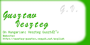 gusztav veszteg business card